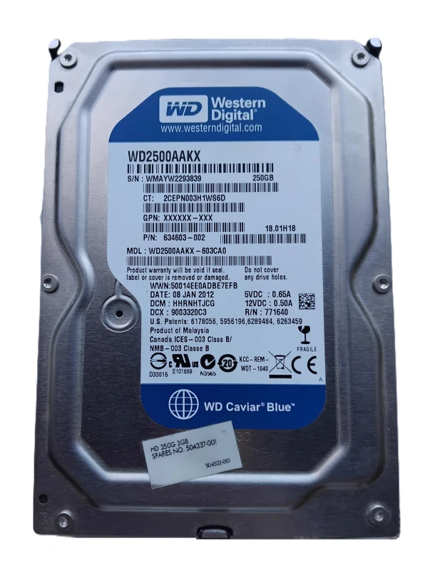 Western Digital 250 GB Hard Drive